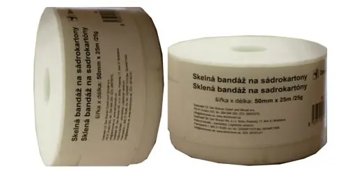 Skelná bandáž na sádrokarton 50mmx25m 25g Nejprodávanější