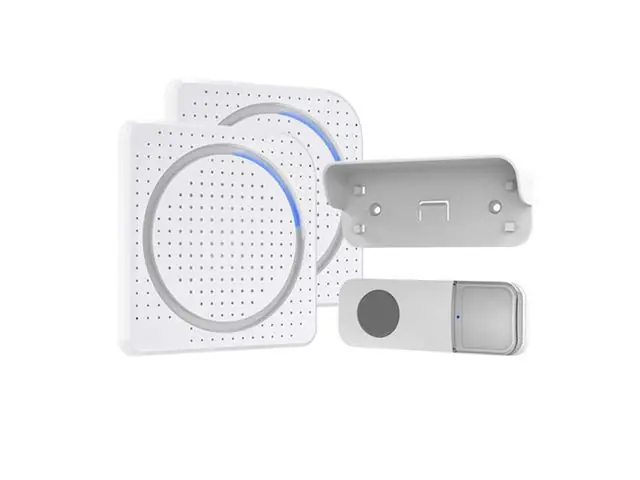 Zvonek bezdrátový 2x přijímač, 1x tlačítko, 200m, bílý, 1L67DZ Cenový Hit