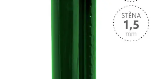 Plotové sloupky PILCLIP lakované kulaté, průměr 48x3000x1,5 Zn zelené s montážní lištou Speciální Cena