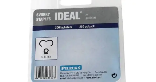 Časově Omezené Svorka Ideal pro sponkovací kleště Profi, 200 ks, Zn