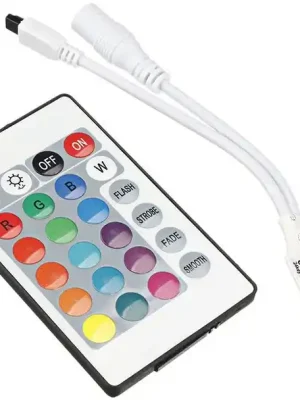 Ovládač LED pásků RGB 12V/3x2A , mini, IR D.O. 24 tlačítek (G080A) Originální