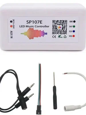 Bluetooth ovládač SP107E pro LED pásek RGB - barevná hudba (G082A) Nejlepší Cena