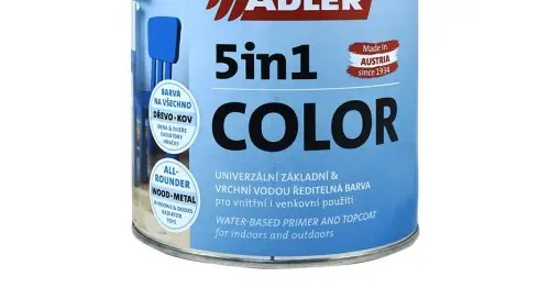 ADLER 5in1 Color - univerzální vodou ředitelná barva 0.75 l Purpurrot / Purpurově červená RAL 3004 Poslední Šance