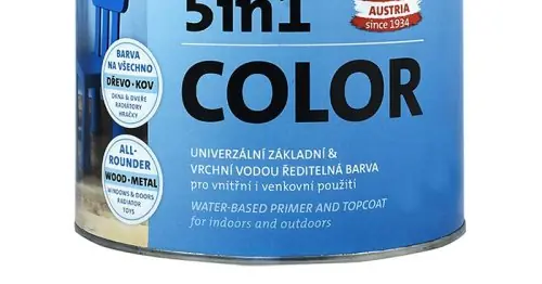 ADLER 5in1 Color - univerzální vodou ředitelná barva 2.5 l Schwefelgelb / Sírově žlutá RAL 1016 Speciální Cena