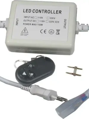 Napáječ s dálkovým ovládáním pro LED pásek 230V, výkon do 500W (K072E) Speciální Cena