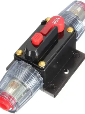 Proudový jistič DC 12-24V/80A v pojistkovém pouzdře (L209C) Značkový