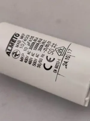 10uF/400V motorový kondenzátor MAB MKP 35x68mm (I910A) Nízká Cena