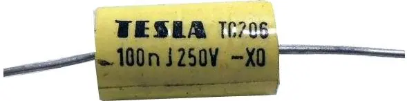 100n/250V TC206, svitkový kondenzátor (J456) Výprodej