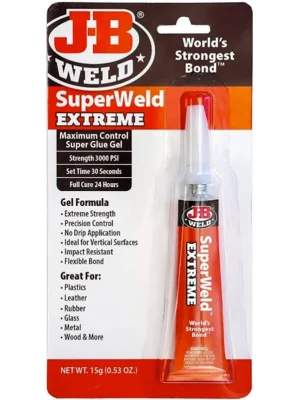 Jen Po Omezenou Doba J-B WELD Lepidlo vteřinové gelové nárazuvzdorné SuperWeld Extreme | 15 g