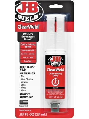 Časově Omezené J-B WELD Lepidlo čiré rychleschnoucí epoxidové ClearWeld | 25 ml