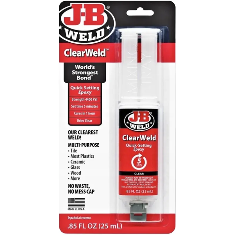 Časově Omezené J-B WELD Lepidlo čiré rychleschnoucí epoxidové ClearWeld | 25 ml