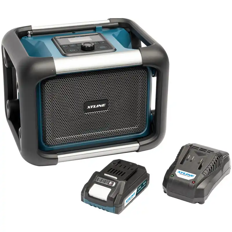 Nakupujte Hned XTLINE Aku rádio 18 V + baterie 2.0 Ah + nabíječka 2.4 A