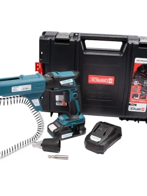 Objednat Nyní XTLINE Aku šroubovák na sádrokarton bezuhlíkový 18 V + baterie 2.0 Ah + nabíječka 2.4 A + box