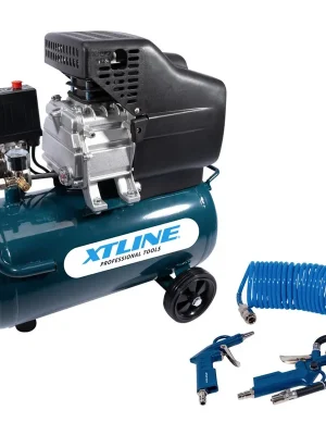 Cenový Hit XTLINE Kompresor olejový 1500 W, 24 l + příslušenství (náhrada za XT2002SET)
