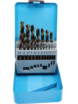 XTLINE Sada vrtáků do kovu HSS-R | 1-10 mm 19 dílů, kovový obal Akční Cena