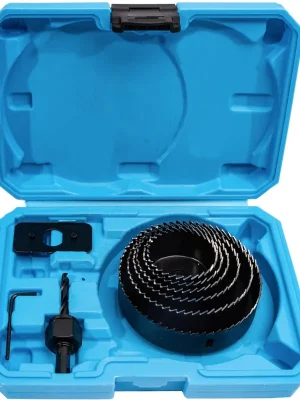 XTLINE Sada vykružovacích korunek 8 dílů | 51-102 mm, plastový box Nízká Cena