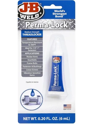 Bezpečná Platba J-B WELD Zajisťovač závitů středně pevnostní PermaLock | 6 ml