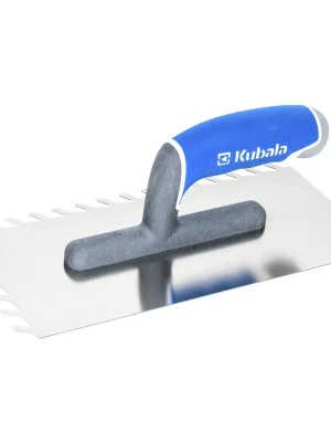 Autentický KUBALA Hladítko nerezové se šikmými zuby MASTERLINE XL | 130x270 mm, zub 8