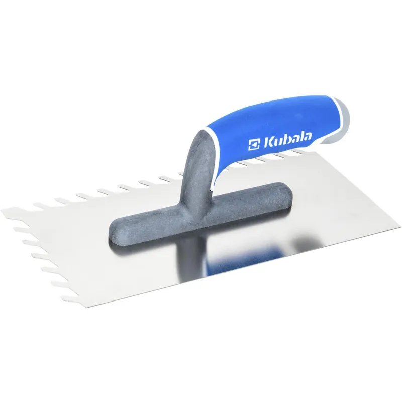 Autentický KUBALA Hladítko nerezové se šikmými zuby MASTERLINE XL | 130x270 mm, zub 8