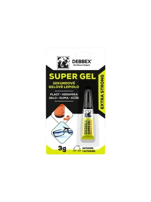 Sekundové gelové lepidlo SUPER GEL Nejprodávanější