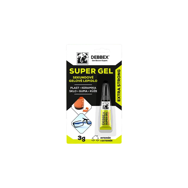 Sekundové gelové lepidlo SUPER GEL Nejprodávanější