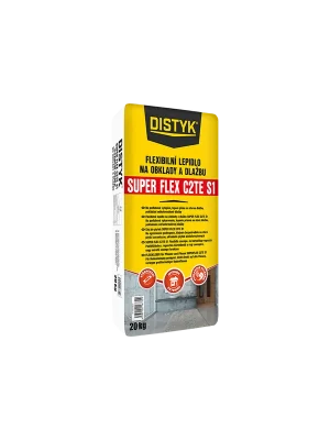 Nejprodávanější Flexibilní lepidlo na obklady a dlažbu SUPER FLEX C2TE S1 DISTYK Line