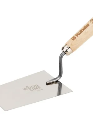 Ověřený KUBALA Lžíce zednická nerezová trapézová WOOD LINE, dřevěná rukojeť | 160x115x90 mm