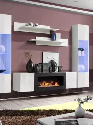 Zlevněný Obývací Stěna + Biokorb Fly M3 + Sklo Bílý