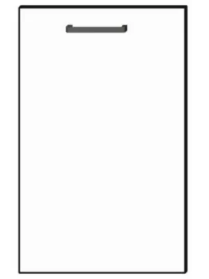 Finální Výprodej Dvířka Pro Vestavnou MyčkuVita 45pz Bílá/Lesk