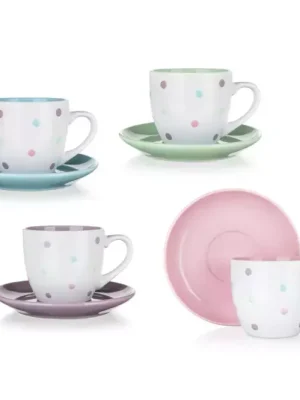 Časově Omezené Šálek s podšálkem Punto 260 ml mix barev 60325043