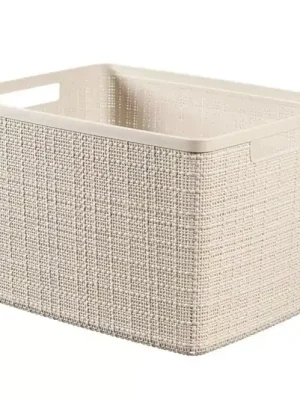 Bezpečná Platba Košík L Jute 245373 krém 20l Curver