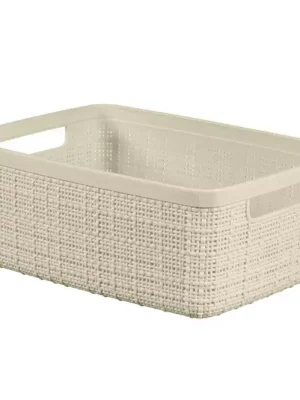 Zlevněný Košík S Jute 245370 krém 5L Curver