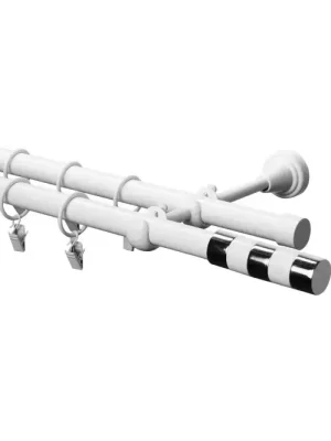 Garnýž II fi 19 bílá 160cm duo bílá-chrom Poslední Šance