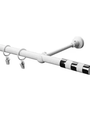 Garnýž I fi 19 bílá 240cm duo bílá-chrom Novinka