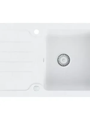 Dřez granitový 1K 780X480 bílý Autentický