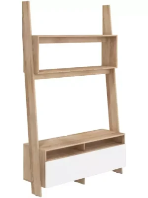 Akční Nabídka Tv Stolek Rack Dub Sonoma/Bílá