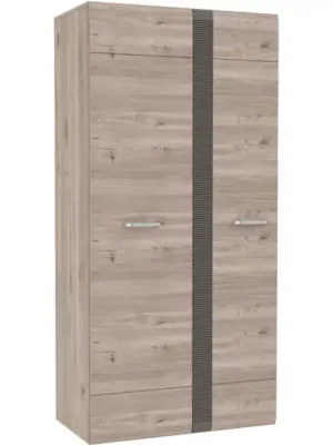Značkový Šatní skříň Locarno 95cm Dub Nealson/Šedá