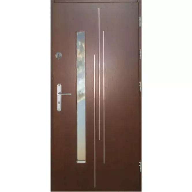 Horká Nabídka Vchodové dveře WZ 62 90P tmavý ořech otevírání ven