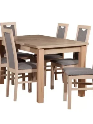 Autentický Jídelní Set Nestor 1+6 St28 140x80+40 +W78 Dub Sonoma