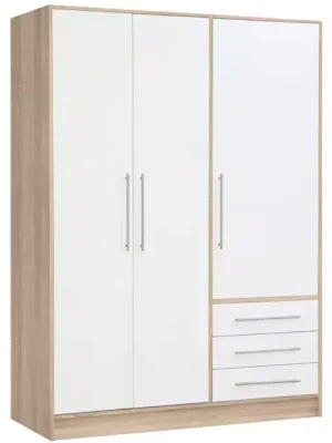 Značkový Skříň Jupiter 145cm Dub Sonoma/Bílý Mat