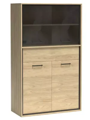 Značkový Vitrína Mediolan 92,2cm Natural Hikora