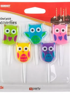 Bezpečná Platba Svíčky nar. Owl 5 ks My Party 44301971
