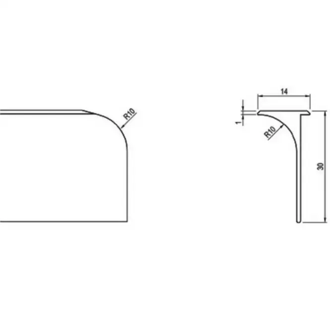 Alu Lištaa Rohová Kronospan 28 TG04.0416.07.035 Objednat Nyní