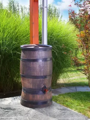 Zásobník na dešťovou vodu 240l - imitace dřeva Oblíbený