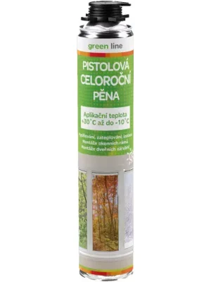 Montážní pěna celoroční Green Line pistolová 750 ml Ověřený