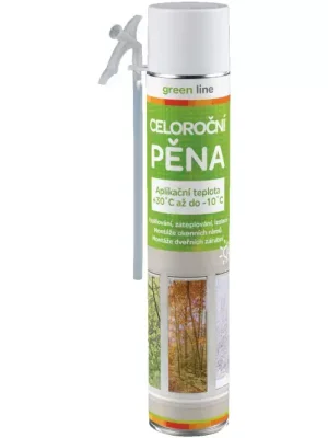 Montážní pěna celoroční Green Line trubičková 750 ml Jen Po Omezenou Doba