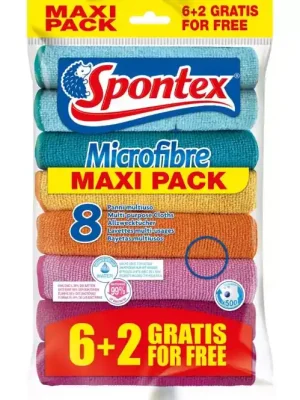 Expresní Doručení Microfibre 6+2 sada útěrek Spontex