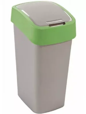 Finální Výprodej Odpadkový koš Flip Bin 45l 195022 stříbrno/zel.