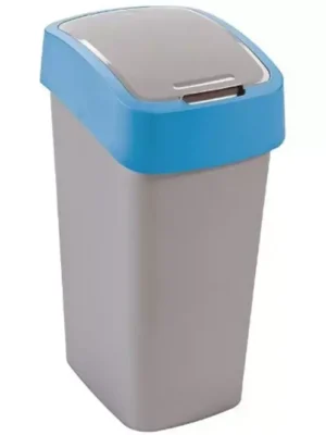 Cenová Bomba Odpadkový koš Flip Bin 25l 217817 stříbrno/modr.